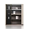 Wood and glass cabinet